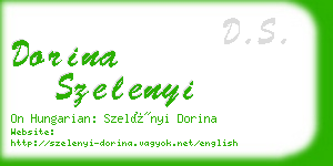 dorina szelenyi business card